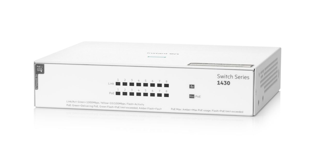 Aruba Instant On 1430 8G Class4 PoE 64W Switch 1 scaled