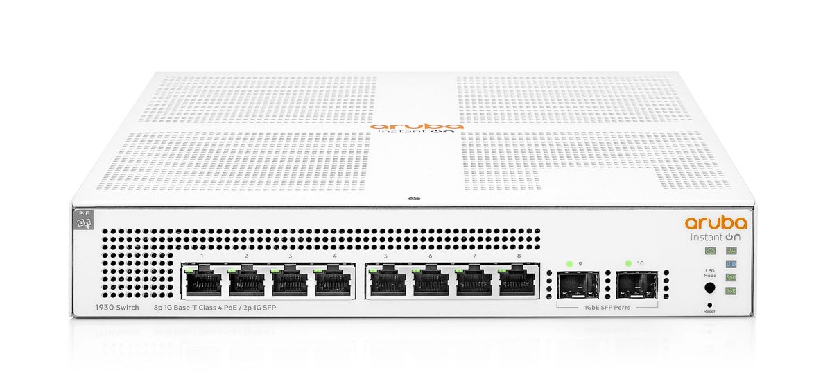 Aruba IO 1930 8Gclass4 PoE 2SFP 124Wswitch FT scaled