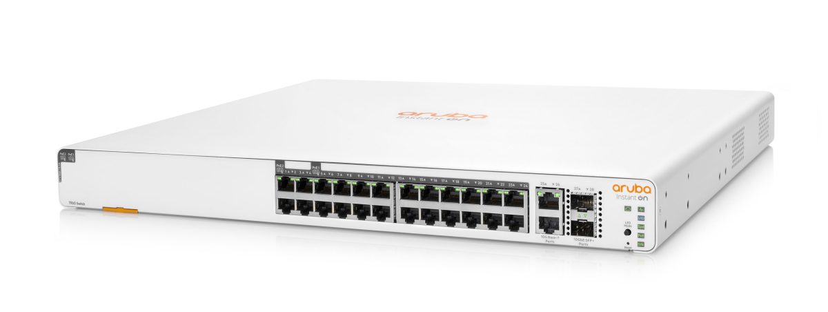 Aruba IO 1960 24G 20p Class4 4p Class6 PoE 2XGT 2SFP 370Wsw LO LF scaled