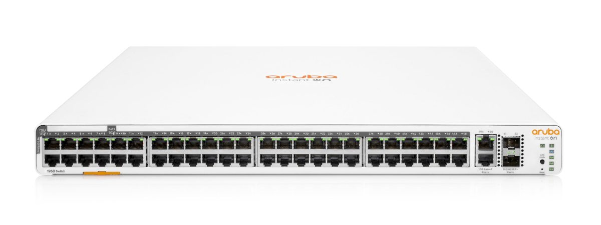 Aruba IO 1960 48G 40p Class4 8p Class6 PoE 2XGT 2SFP 600Wswtch LO FT scaled