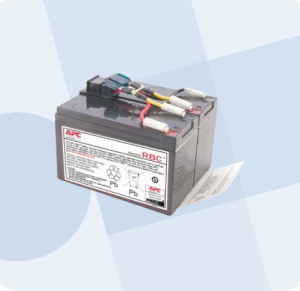 APC Replacement Battery Cartridge, VRLA battery, 7Ah, 24VDC, 2-year warranty - RBC48