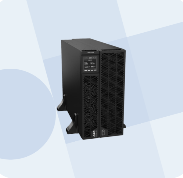APC Smart-UPS On-Line, 8kVA/8kW, Rack/Tower, 230V, 2x IEC C13+1x IEC C19+Hard wire 3-wire (H+N+E) outlets, Network Card, W/O rail kit -  SRTG8KXLI (SRTG8KXLI-PM + SRTG192XLBP4)