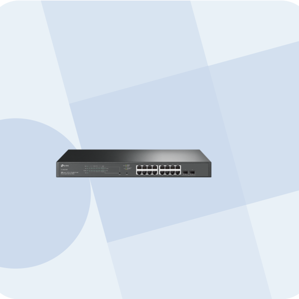 TP-LINK JetStream 18-Port Gigabit Smart Switch with 16-Port PoE+ - TL-SG2218P