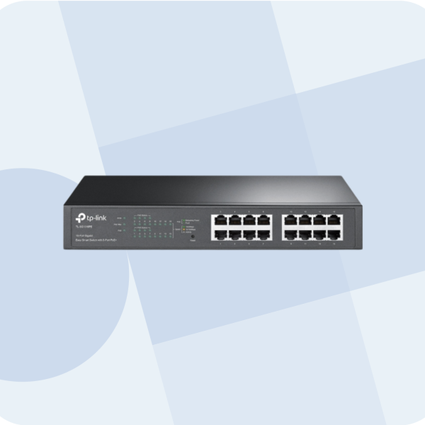 TP-LINK 16-Port Gigabit Easy Smart Switch with 8-Port PoE+ - TL-SG1016PE
