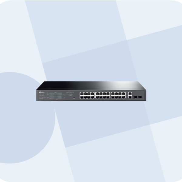 TP-LINK 28-Port Gigabit Easy Smart Switch with 24-Port PoE+ - TL-SG1428PE