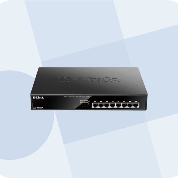 D-Link 8-Port Desktop Switch - DGS-1008MP