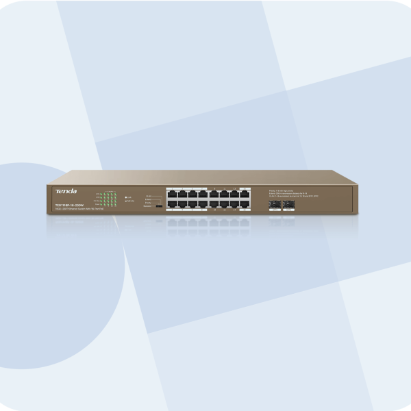 Tenda TEG1118P SWITCH 16 PORT POE 10-1000