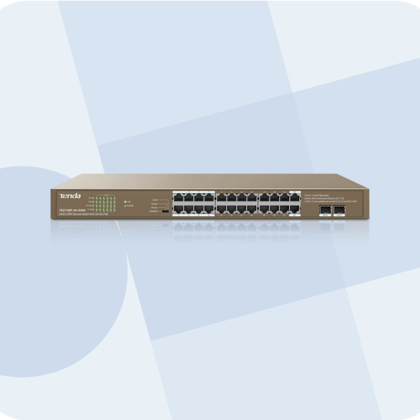Tenda TEG1126P SWITCH 24 PORT POE 10-1000