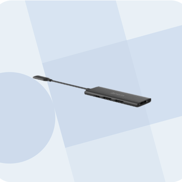 ACC-A4Tech-Doc Station-DST-40C-4 in 1 Type C-Ash Grey